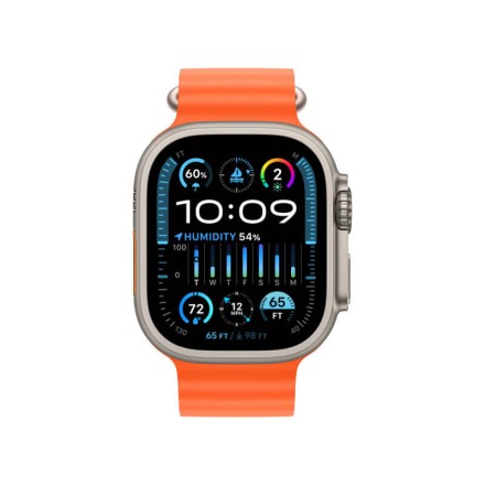 Часы Apple Watch Ultra 2 GPS + Cellular, 49 мм ремешок Ocean (оранжевый)
