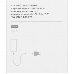 Сетевое зарядное устройство Apple, 20W, MHJE3ZM/A Model A2347