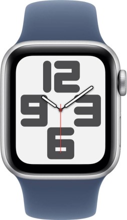 Часы Apple Watch SE 2, 40 мм спортивный ремешок (серебристый)