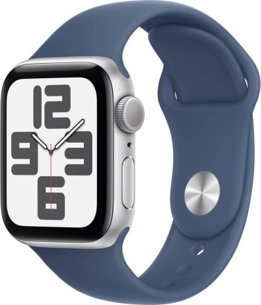 Часы Apple Watch SE 2, 40 мм спортивный ремешок (серебристый)